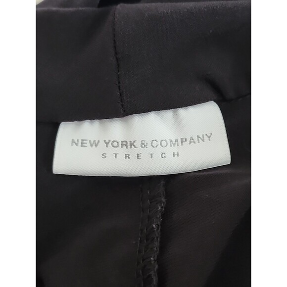 NY & Company Romper Women’s Medium Stretchy Black Sleeveless Lightweight Pockets - Picture 4 of 11